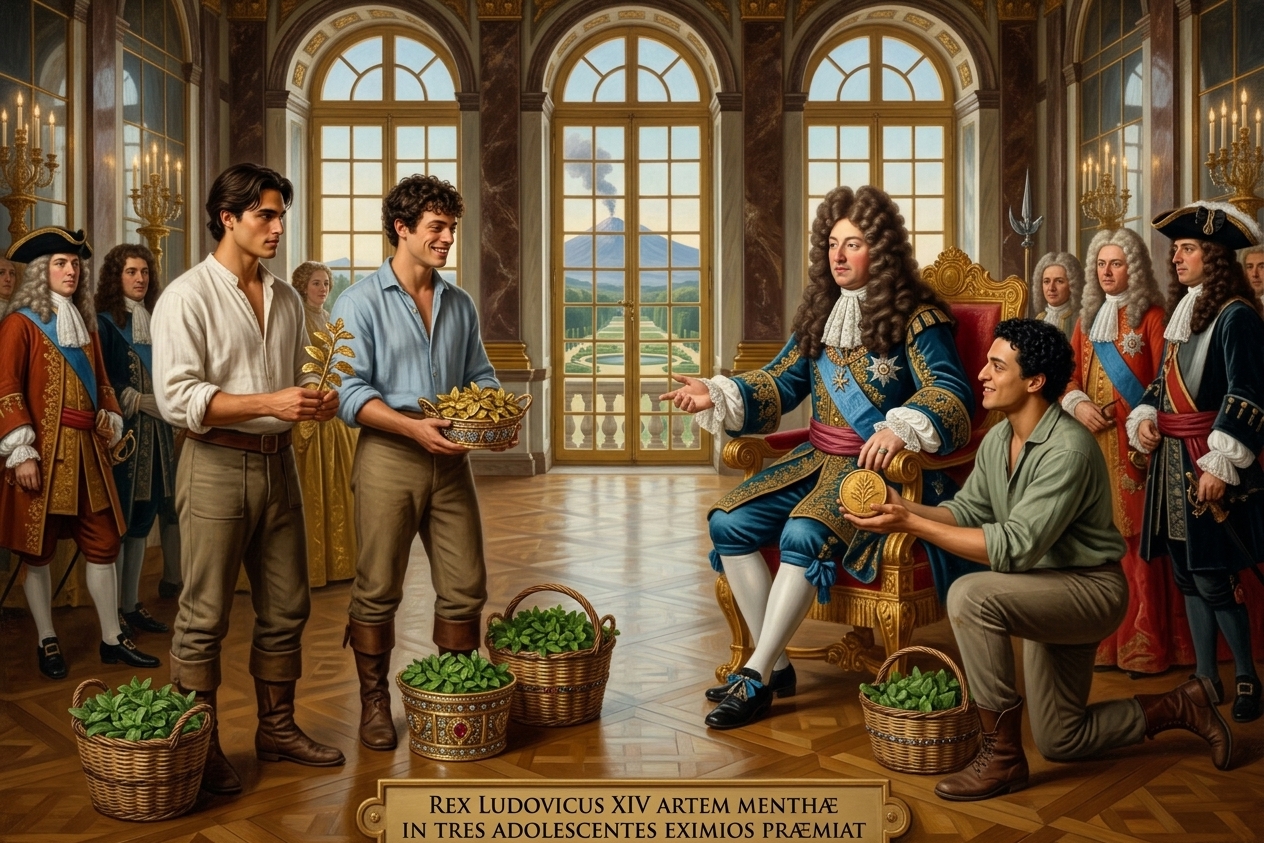 La premiazione dei tre maestri a Versailles